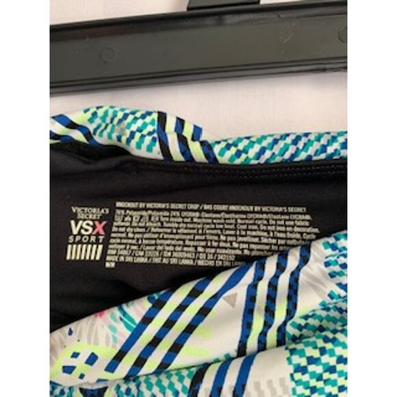 Victoria's Secret Sport Medium Knockout Crop Legging  Multi Color - Picture 3 of 5